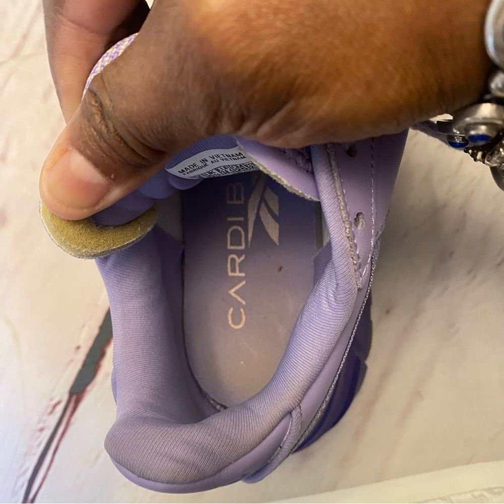 Reebok X Cardi B Club C - Purple GX7632 Womens Shoes Sneakers - Picture 10 of 10